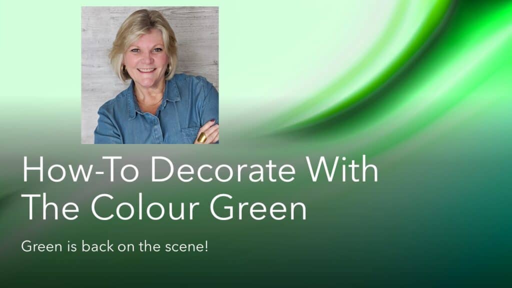how to decorate with the color green